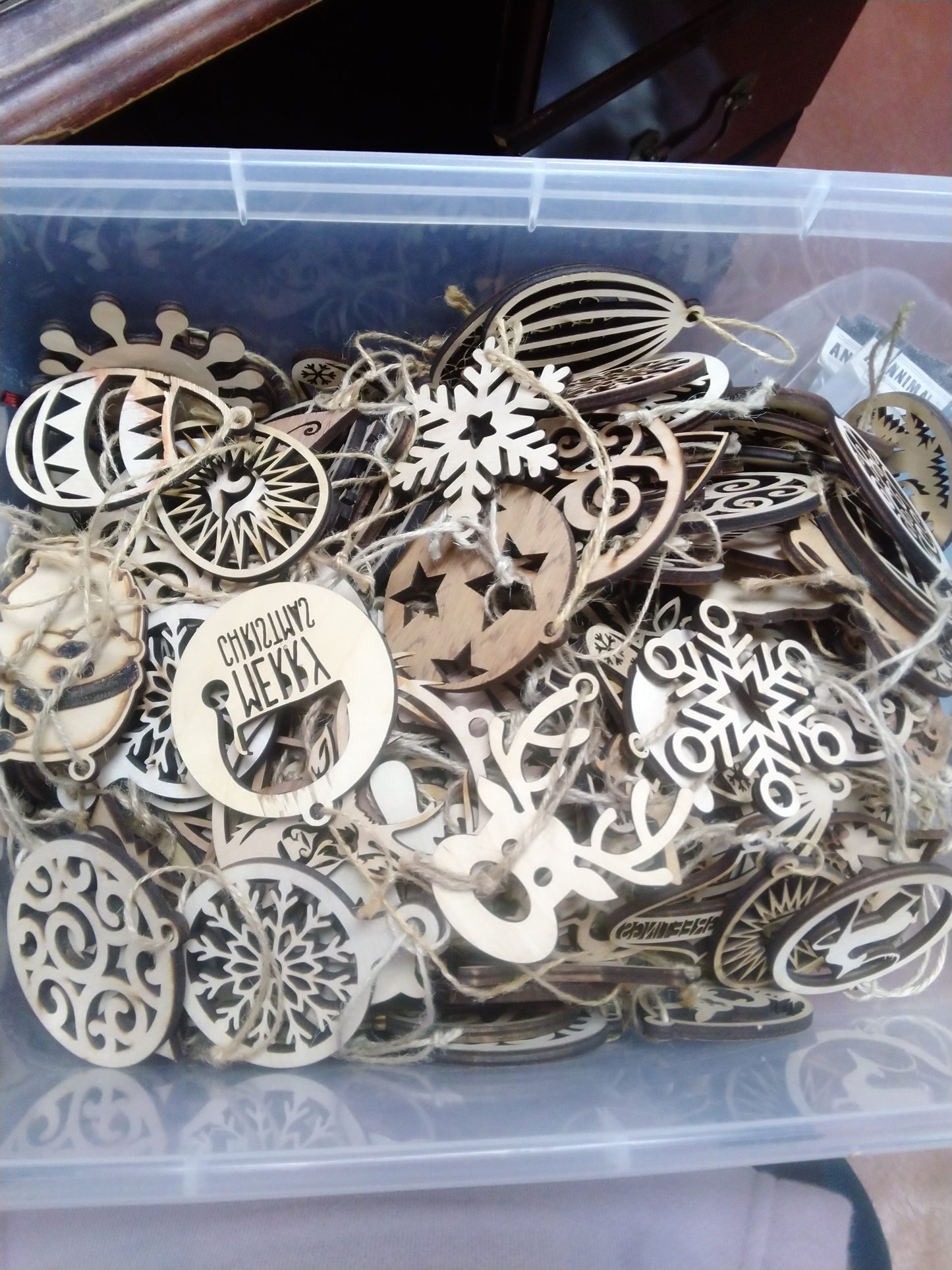 Wood Laser Cut Ornaments
