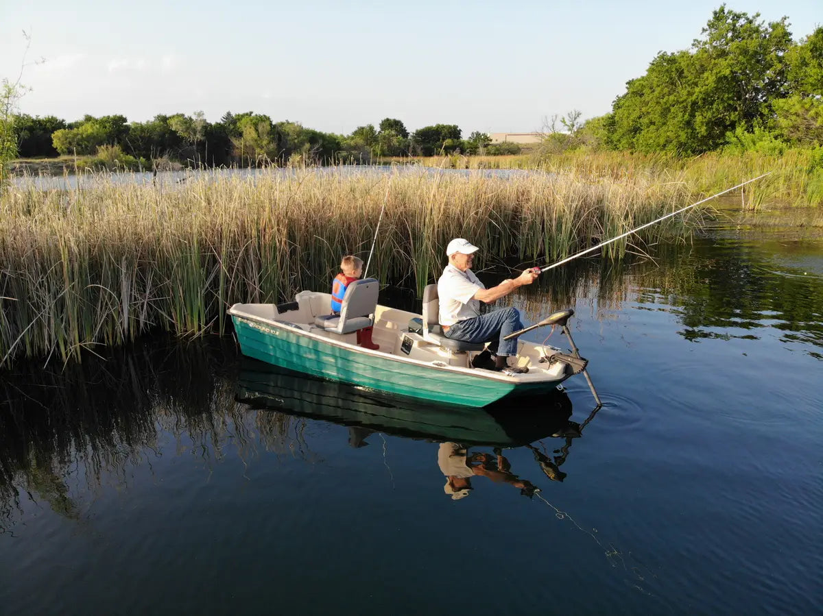 Jeff and Ray on the water