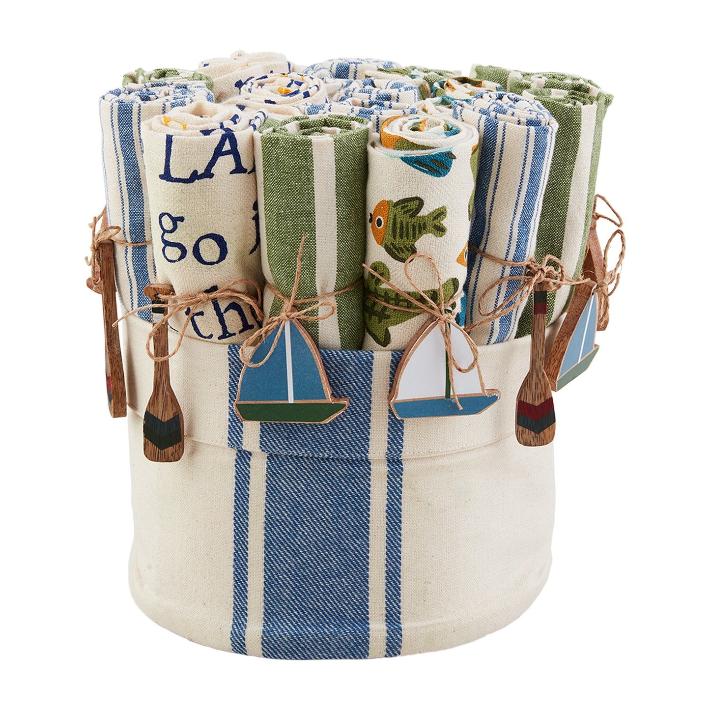 Patterned Lake Towels