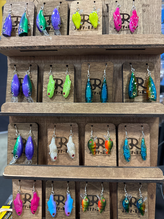 JR Lures Custom Earrings