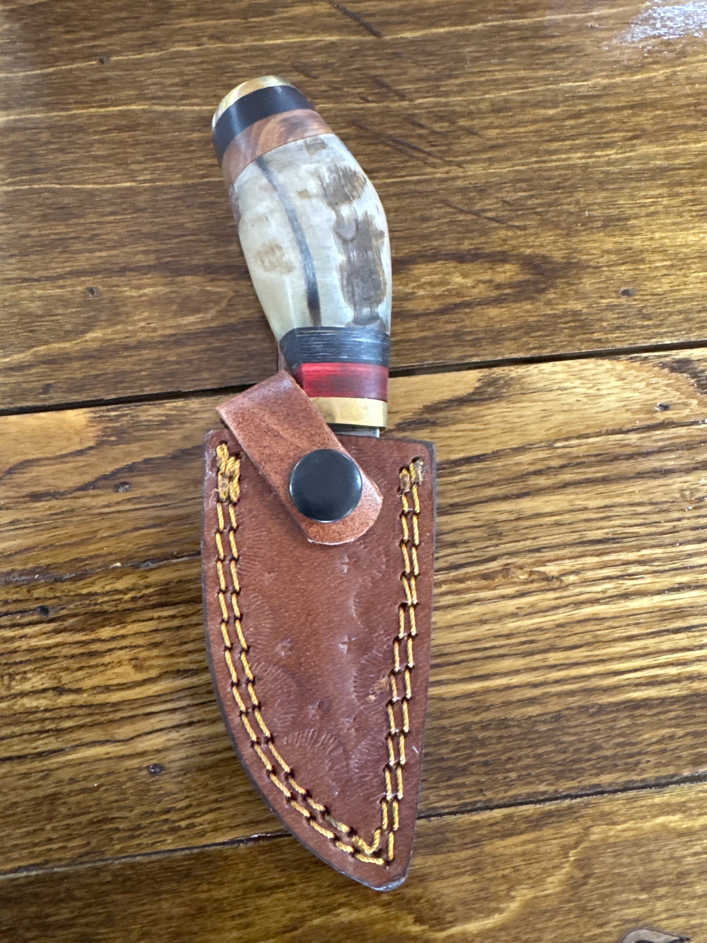 Elk handle knife