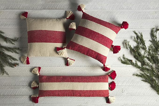 Long Ponchaa Red Pillow