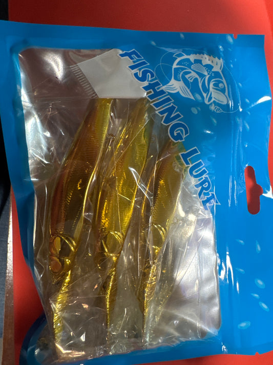 Deep Diving KO Jerk Bait Gold