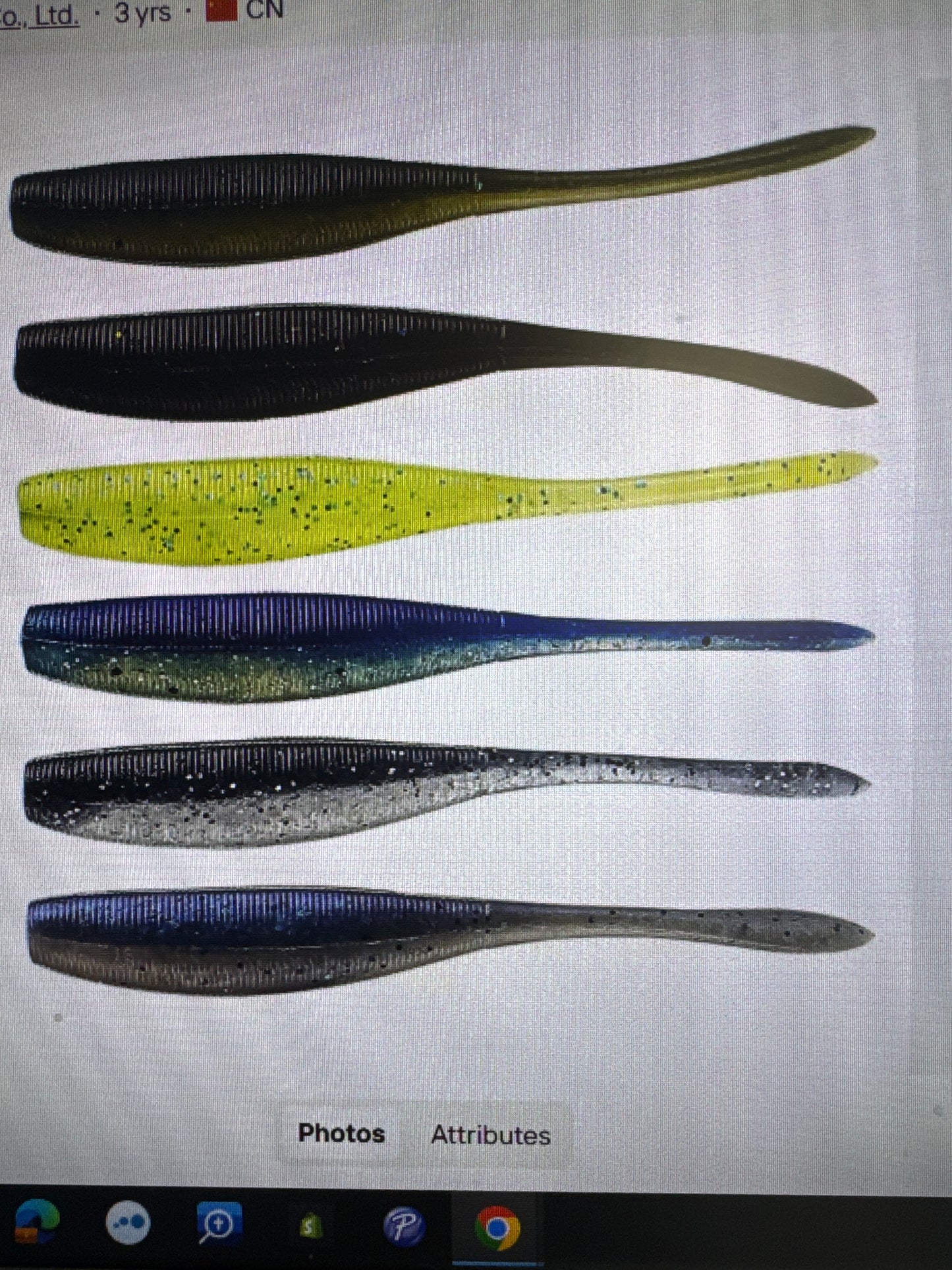 Swim bait 3”. No hook each