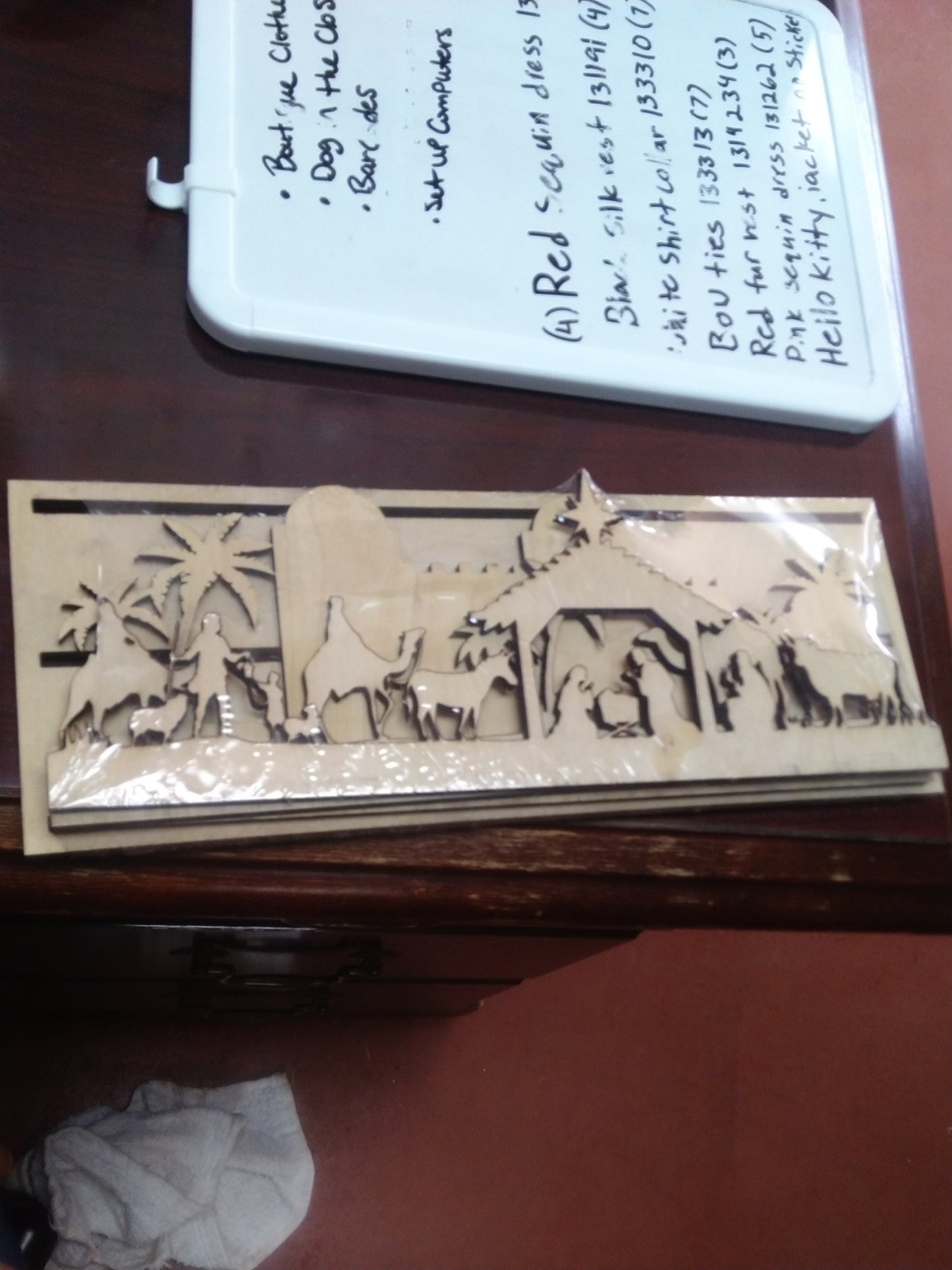 laser cut nativity